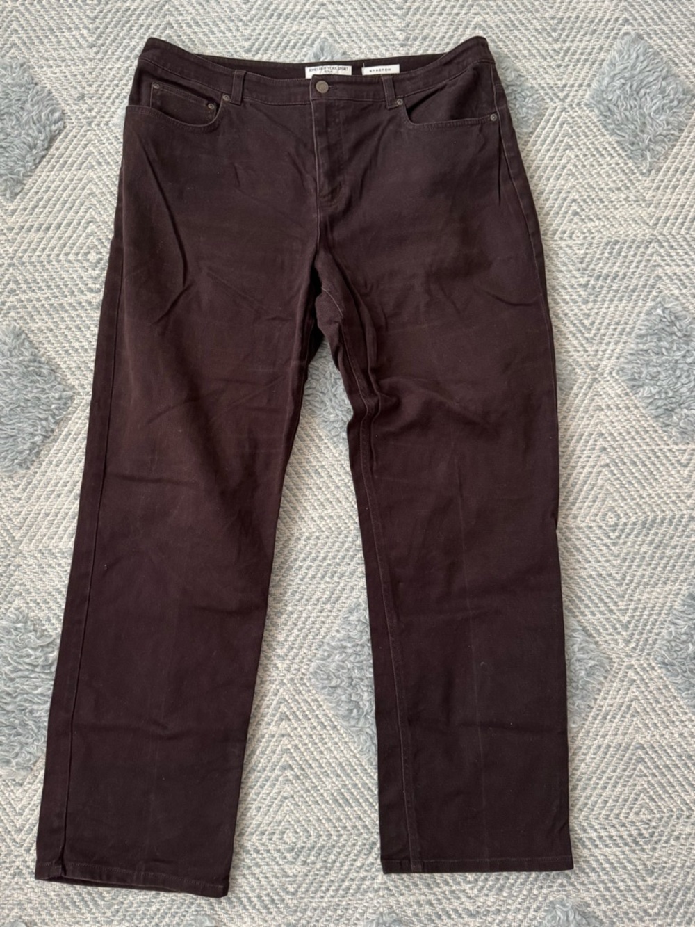Jones New York Sport with Shape Control Brown Pants, Size 14